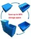 Reusable Moving Crates 595x395x90mm 15kg 595x395x230mm NB ZHONGYI Brand Company 3
