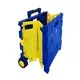 Quality NB ZHONGYI Brand Can Be Customized Popular Korean Plastic Folding Shopping Cart Trolley with Two Wheels Folding Shopping Cart 5