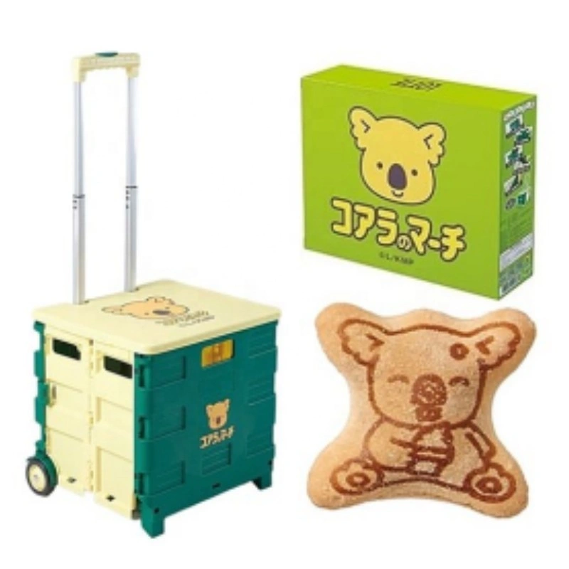 Custom Foldable Shopping Cart Popular Korean Plastic Folding Shopping Cart Trolley with Two Wheels NB ZHONGYI 3