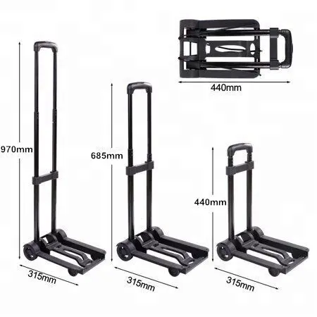 Portable Luggage Cart with Wheels 1.26kg Wholesale - NB ZHONGYI 3