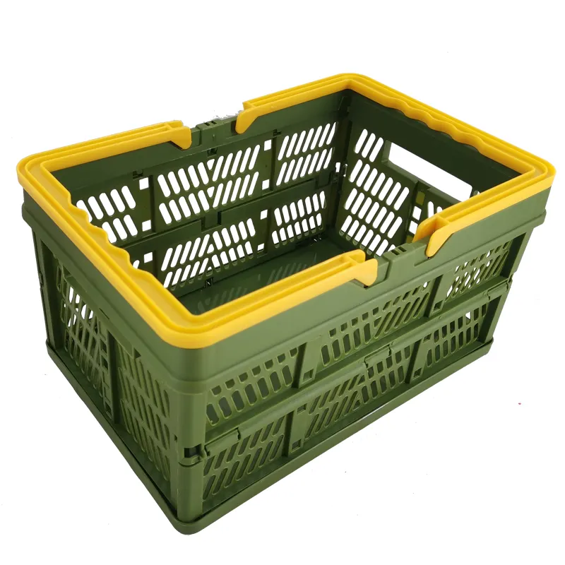 Foldable Plastic Basket Plastic for Supermarket NB ZHONGYI 2