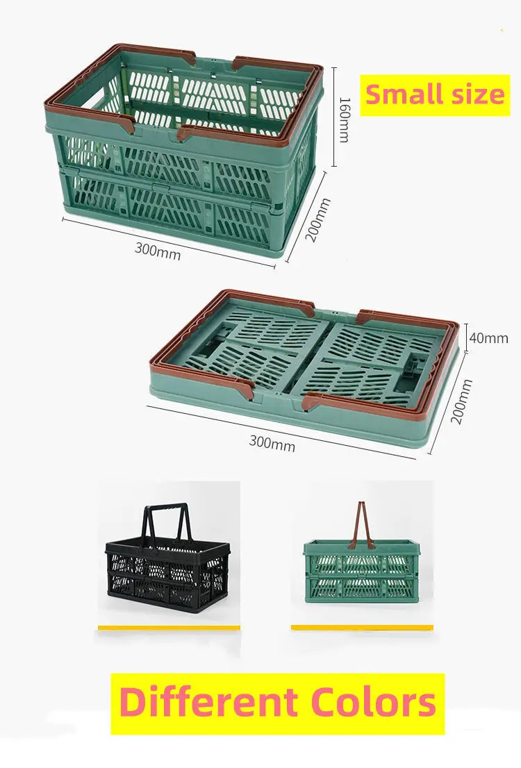 Foldable Plastic Basket Plastic for Supermarket NB ZHONGYI 3