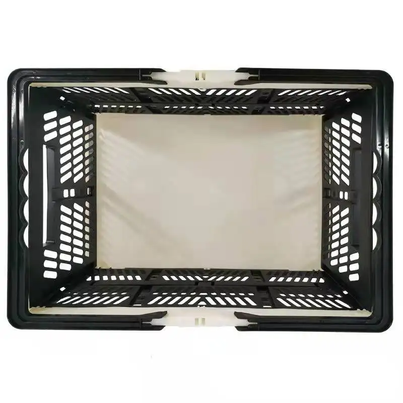 Collapsible Plastic Basket with Handles NB ZHONGYI Brand Can Be Customized 2