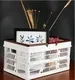Collapsible Plastic Basket with Handles NB ZHONGYI Brand Can Be Customized 5