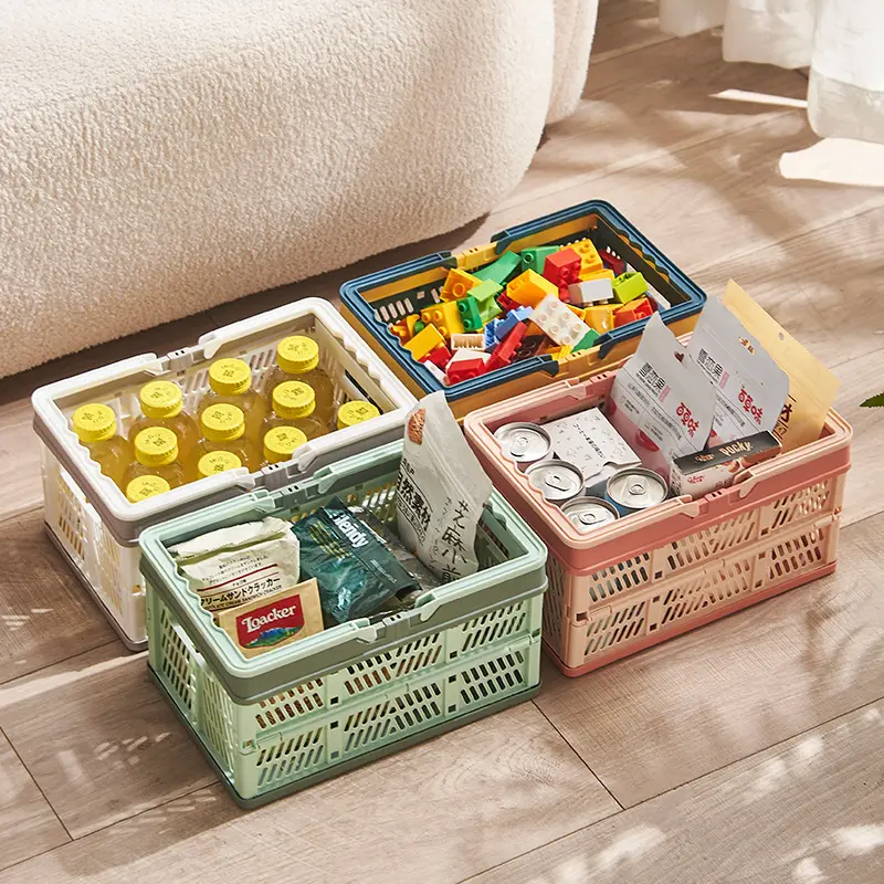 NB ZHONGYI Collapsible Plastic Basket with Handles Brand ZY- L1 625x420x450MM 4