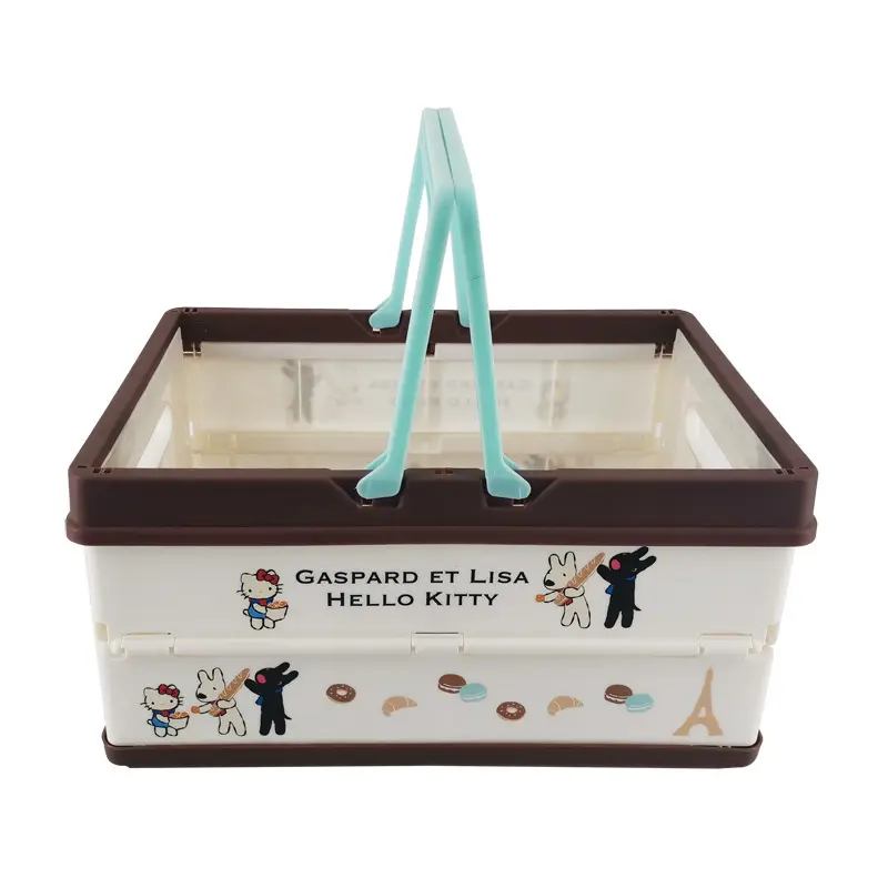 NB ZHONGYI Brand Folding Plastic Basket 25kg Collapsible Plastic Shopping Basket ZY- L2A 740g 3