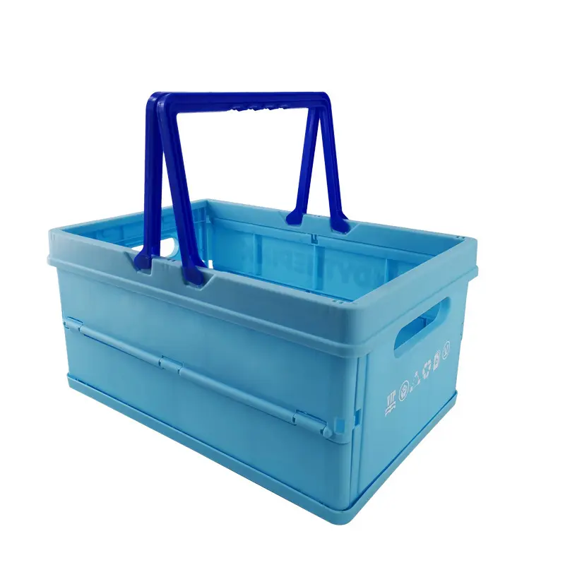Maximize Storage Space With Folding Plastic Baskets 1