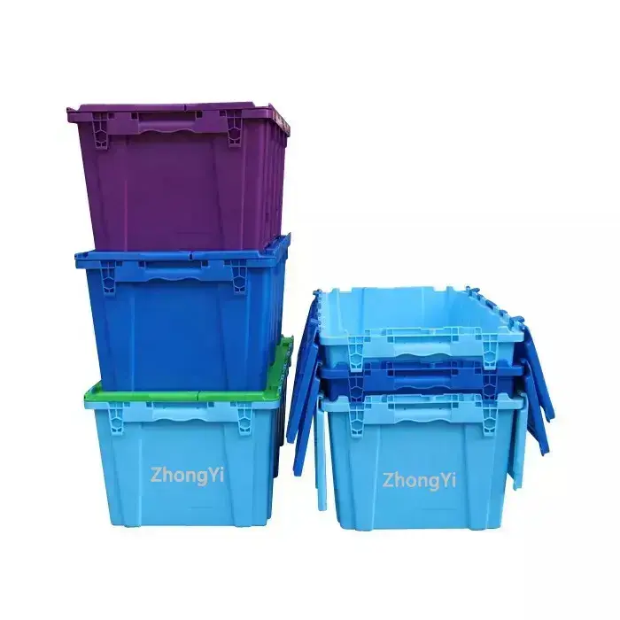 Moving Company Reusable Boxes Industrial Turnover Plastic Box NB ZHONGYI Brand >10kg 2