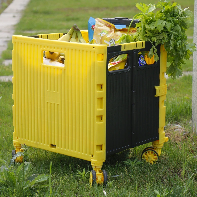 NB ZHONGYI Brand Shopping Cart for Stairs Manufacture Folding Portable Rolling Crate 4