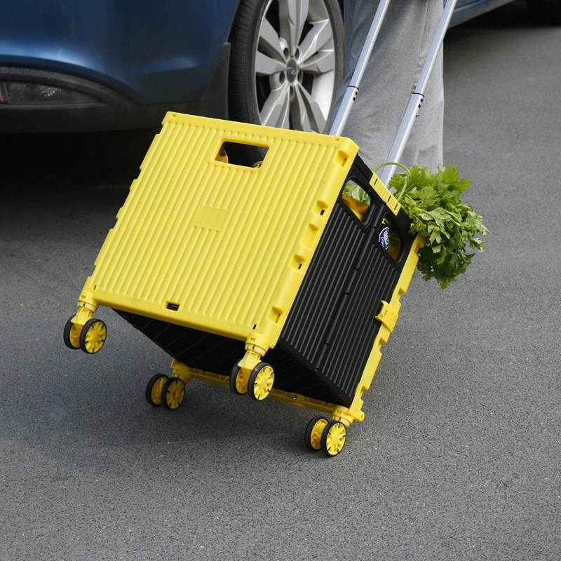 NB ZHONGYI Brand Shopping Cart for Stairs Manufacture Folding Portable Rolling Crate 5