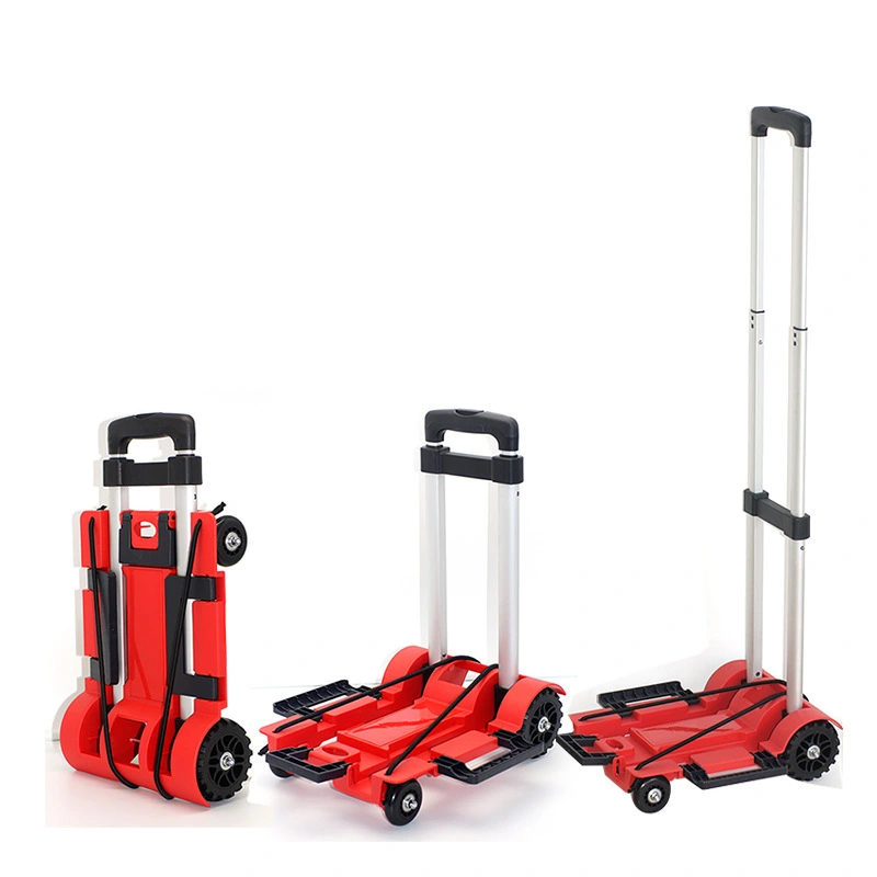 Zhongyi carrinho dobrável de 4 rodas Zhong 1,7 kg pode suportar carrinho de bagagem compacto de 35 kg, adequado para viagens, mudanças e uso de escritório 1