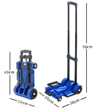 Portable Travel Trolley NB ZHONGYI Manufacture Folding Trolley with 4 Wheels 2