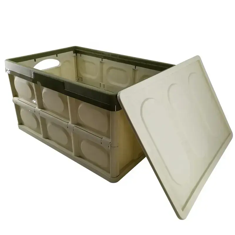 Quality NB ZHONGYI Foldable Storage Crate Brand Storge Collapsible Foldable Plastic Storage Box for Home Use 3