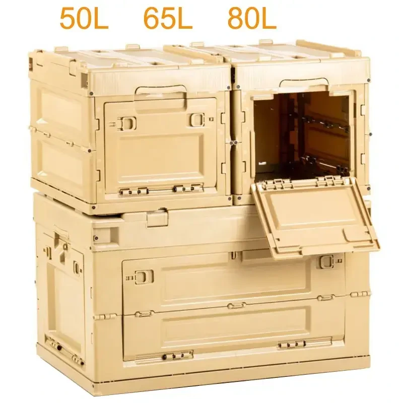 Zhongyi – boîte de rangement portable pliante en plastique empilée, bonne vente, caisse pliable avec couvercle 1