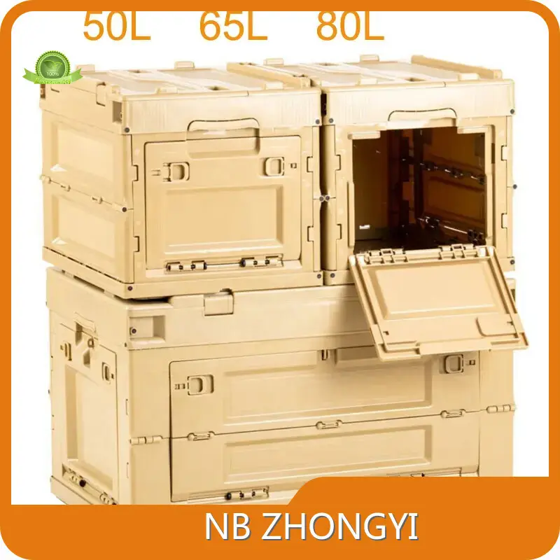 Quality NB ZHONGYI Brand Plastic Folding Storage Cratescan Be Customized 1