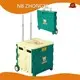 Quality NB ZHONGYI Brand Can Be Customized Popular Korean Plastic Folding Shopping Cart Trolley with Two Wheels Folding Shopping Cart 1