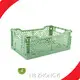 Folding Plastic Basket with Handles 270x170x21mm for Supermarket NB ZHONGYI 1