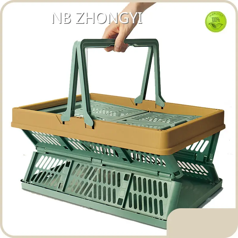Collapsible Plastic Basket NB ZHONGYI,450*310*250mm PP 1