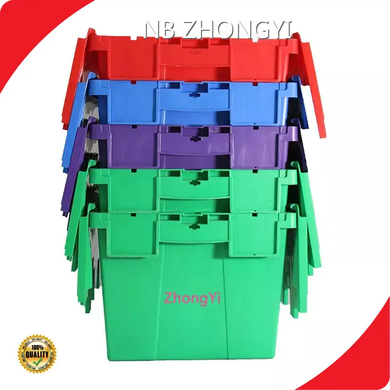 Moving Company Reusable Boxes Industrial Turnover Plastic Box NB ZHONGYI Brand >10kg 1