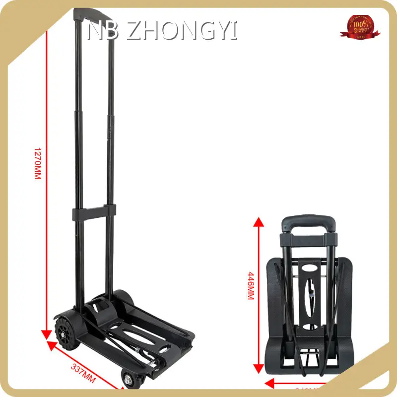 Portable Luggage Cart with Wheels 4 Wheels Folding Trolley - - NB ZHONGYI 1