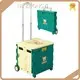 Custom Foldable Shopping Cart Popular Korean Plastic Folding Shopping Cart Trolley with Two Wheels NB ZHONGYI 1