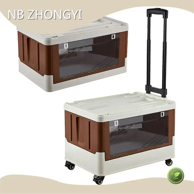 Reusable Moving Boxes Folding Box with Wheels by NB ZHONGYI 1