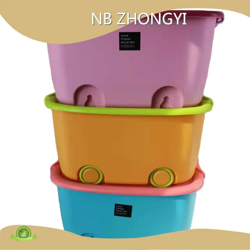 Plastic Totes with Folding Lids NB ZHONGYI Manufacture ZY-YYF118 1