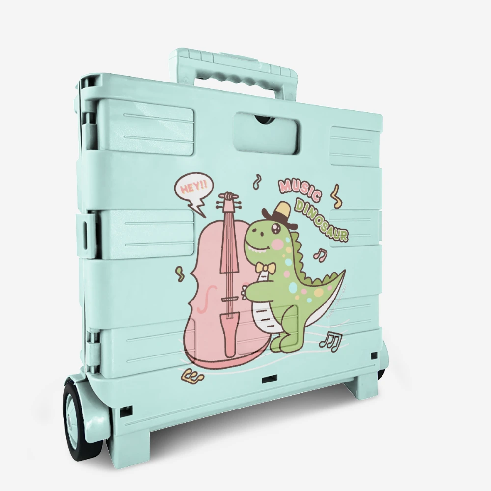 Zhongyi – chariot utilitaire roulant de production en usine, valise pliable, vert, couleur et motif personnalisés 1