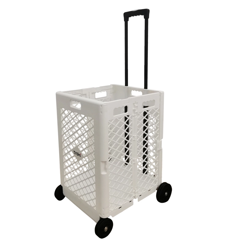 Foldable Shopping Cart with Lid & Two Wheels - Perfect for Grocery Shopping, Camping 1