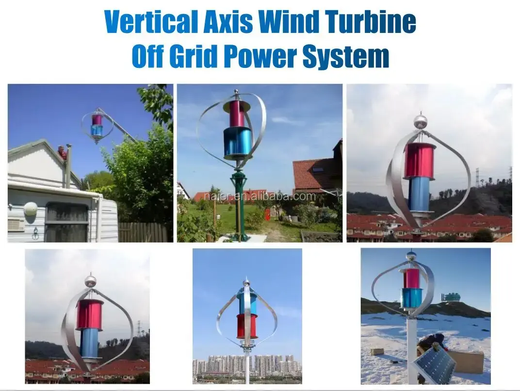 OEM 10 Kw Vertical Axis Wind Turbine Naier Naier 3