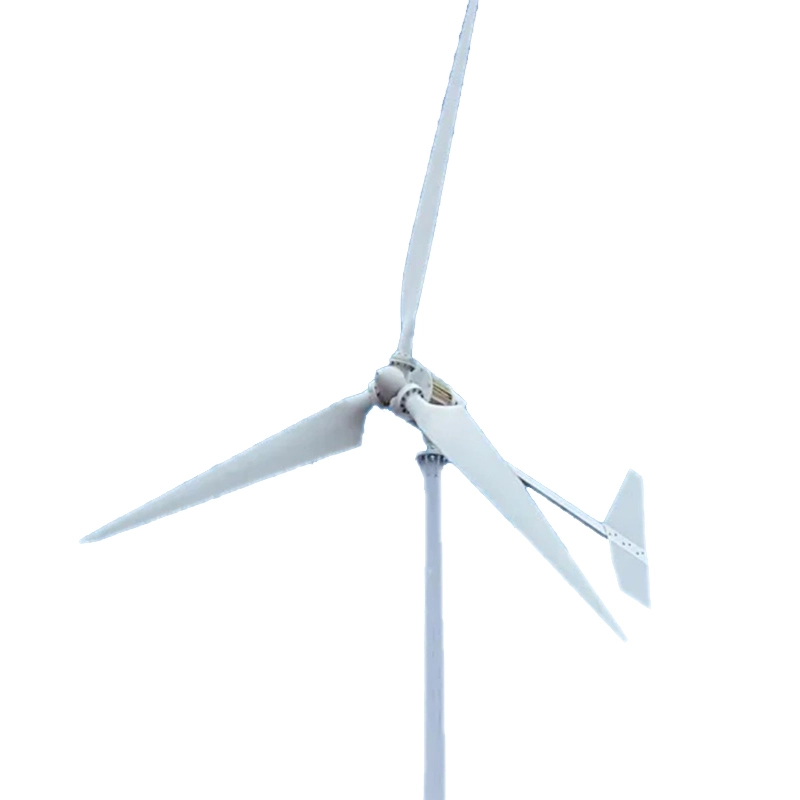 L-type three-phase AC permanent magnet wind turbine for household park use with horizontal shaft 1