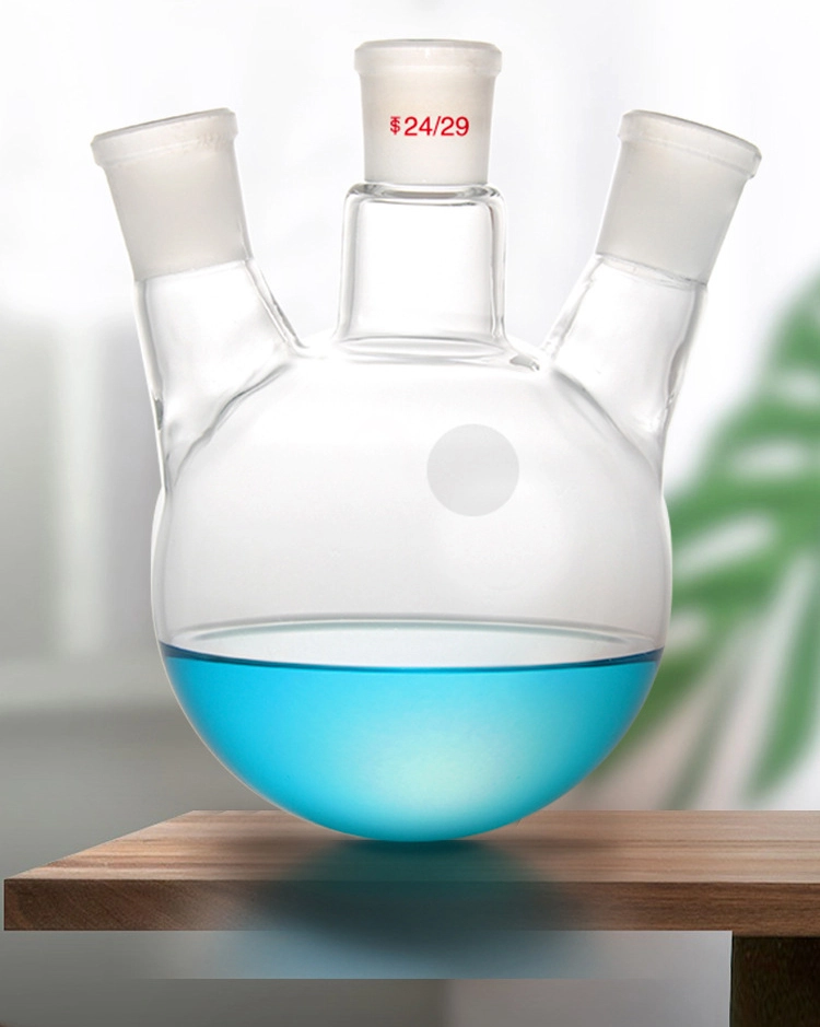 3-necked Boro3.3 round bottom flask ground joint 1