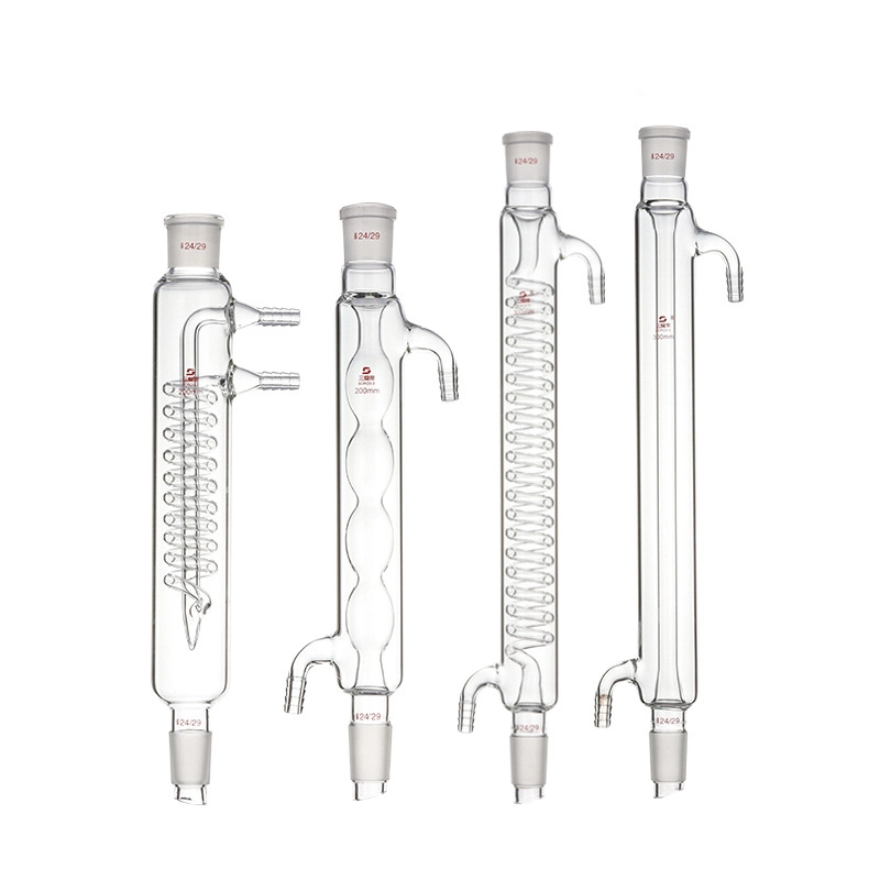 Tubo de condensador recto de borosilicato alto con espesor de pared de 3 mm 1