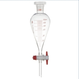 Ampoule à décanter en forme de poire avec lignes graduées 1