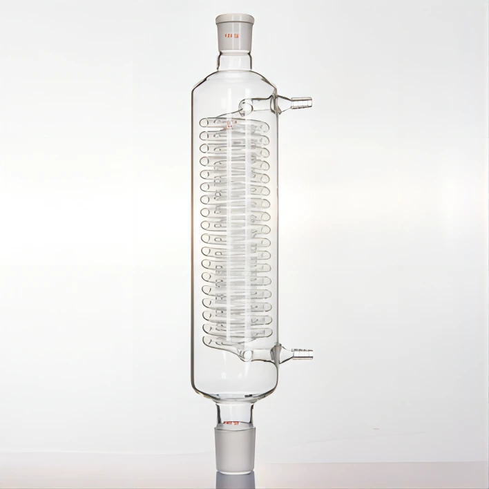 Condensador de reflujo Dimroth de vidrio de borosilicato para evaporadores rotativos 1