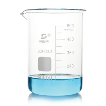 Vaso de precipitados de vidrio de forma baja de 5 ml a 10 000 ml Vaso de precipitados de vidrio 1
