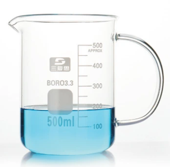 Graduated Glass  Beaker With Handle Transparent 1