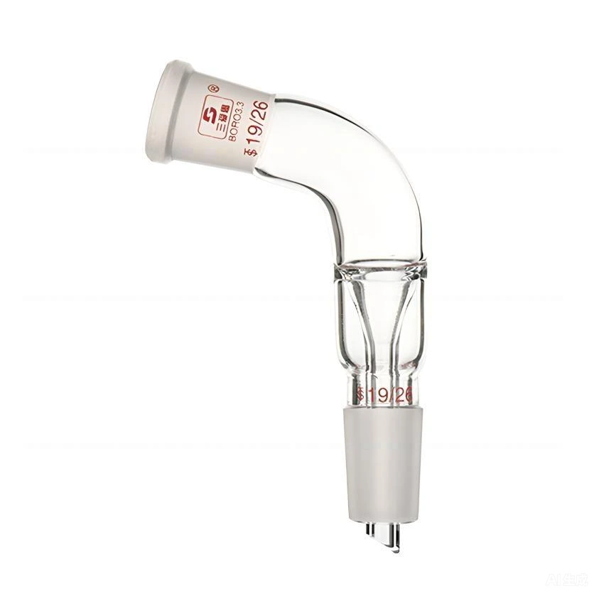 Adaptateur de connexion de distillation coudé à 105° (compte-gouttes) 1