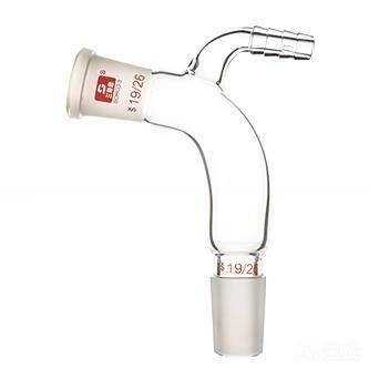 Adaptador de receptor de vacío de vidrio de borosilicato con ventilación 1