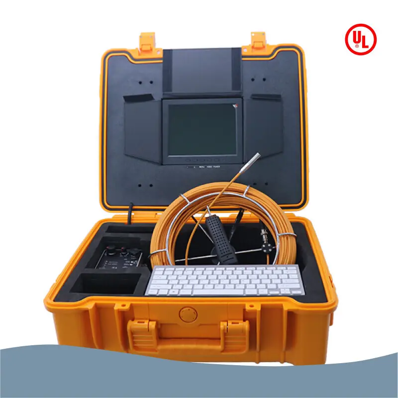 Portable 130 Ft Color Sewer Drain Pipe Inspection Camera for for Sea Water 1