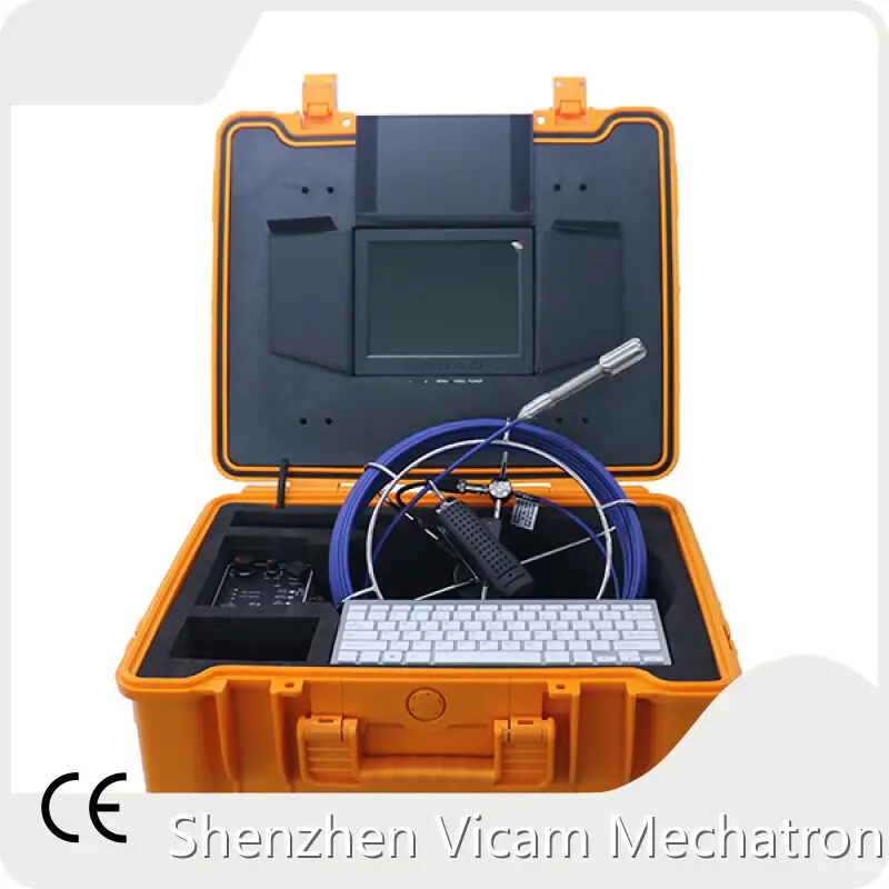 Portable Mainline Sewer Camera Brand Φ5.2mm X 20m Fibreglass Rod Push Cable & Reel V8-3188KC Φ23 X53 Mm Custom 1