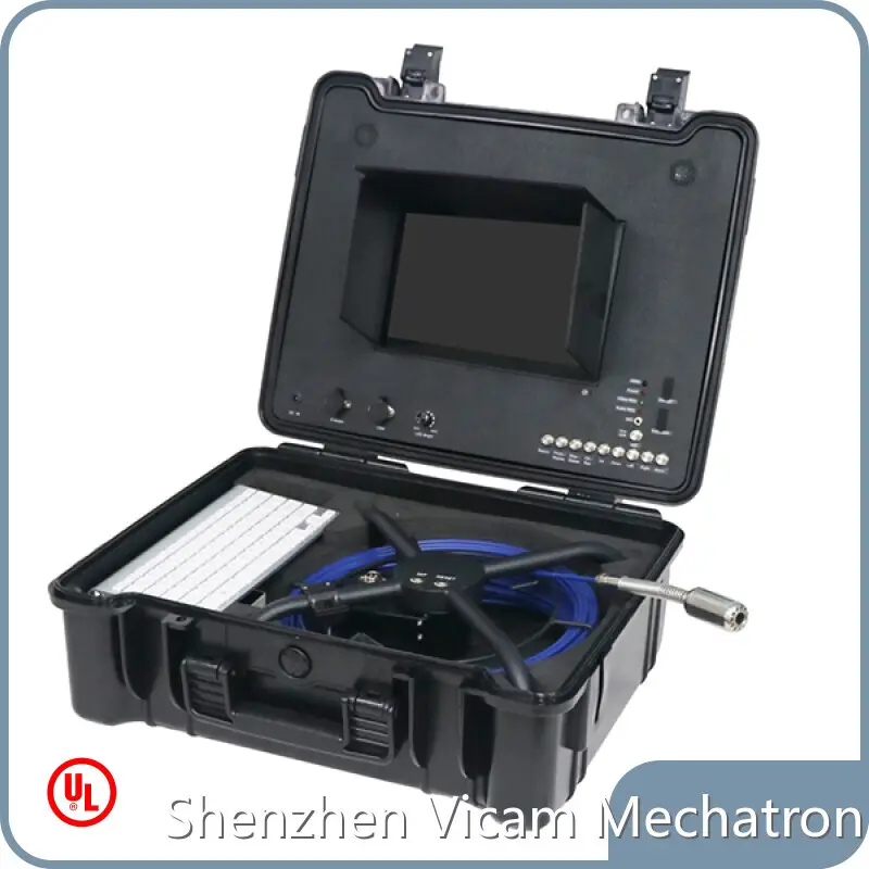 Plumbing Camera Brand Φ23 X45 Mm 12V 8800mA Rechargeable Li-ion Battery Pack Φ5.2mm X 20m Fibreglass Rod Push Cable & Reel Custom 1