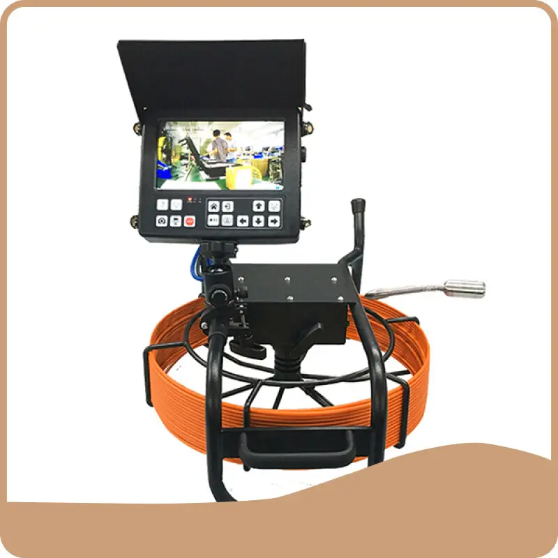Quality Pipe Inspection Camera Brand Φ7mm X 60m Fibreglass Rod Push Cable & Reel 1