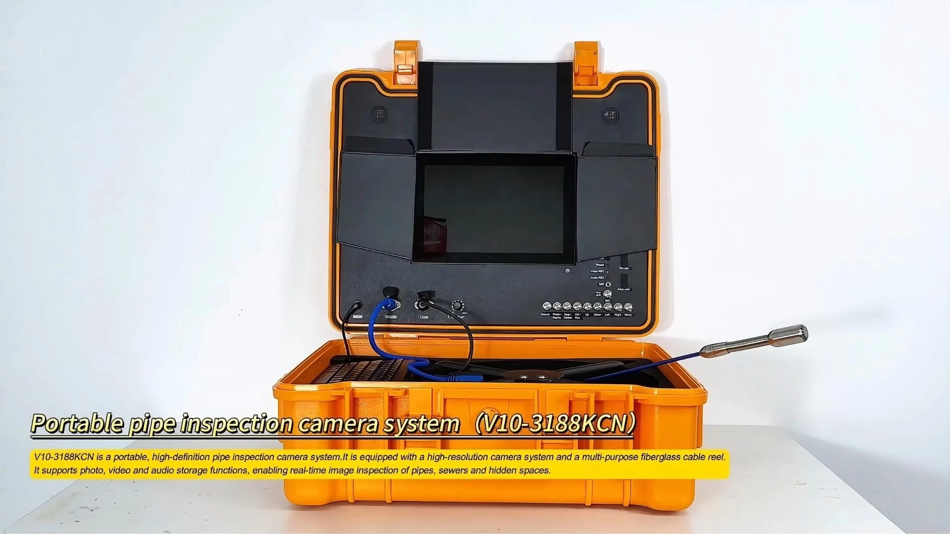 23mm 10inch AHD Portabel Pipe Inspection Camera System 1