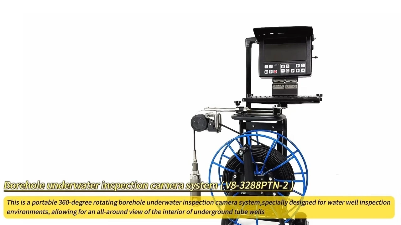 50mm HD 360 degree Pan Tilt Rotation 100m cable Water Pipe Inspection Camera 1