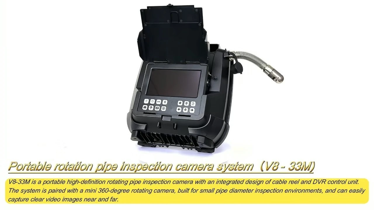 33mm rotation camera portable HD pipe inspection camera 1