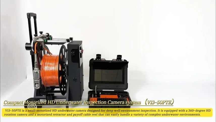 Vicam 50mm Pan Tilt rotationcamera electric cable reel underwater camera 1