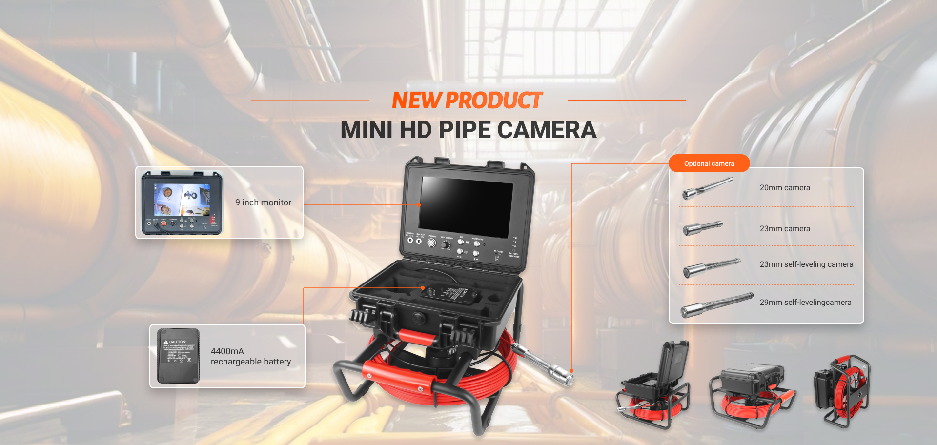 new product mini HD pipe camera