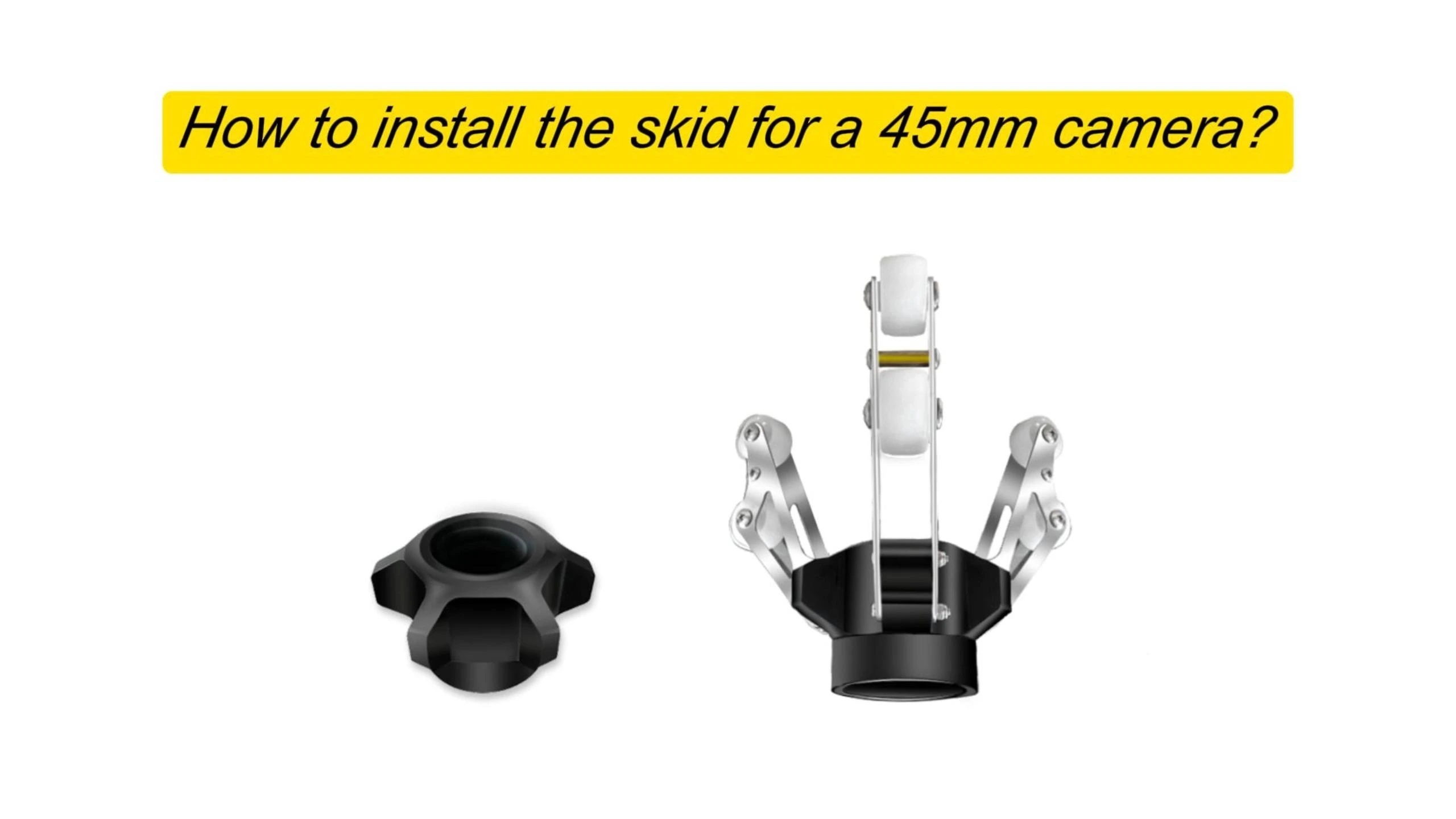 Skid for 45mm camera head 1