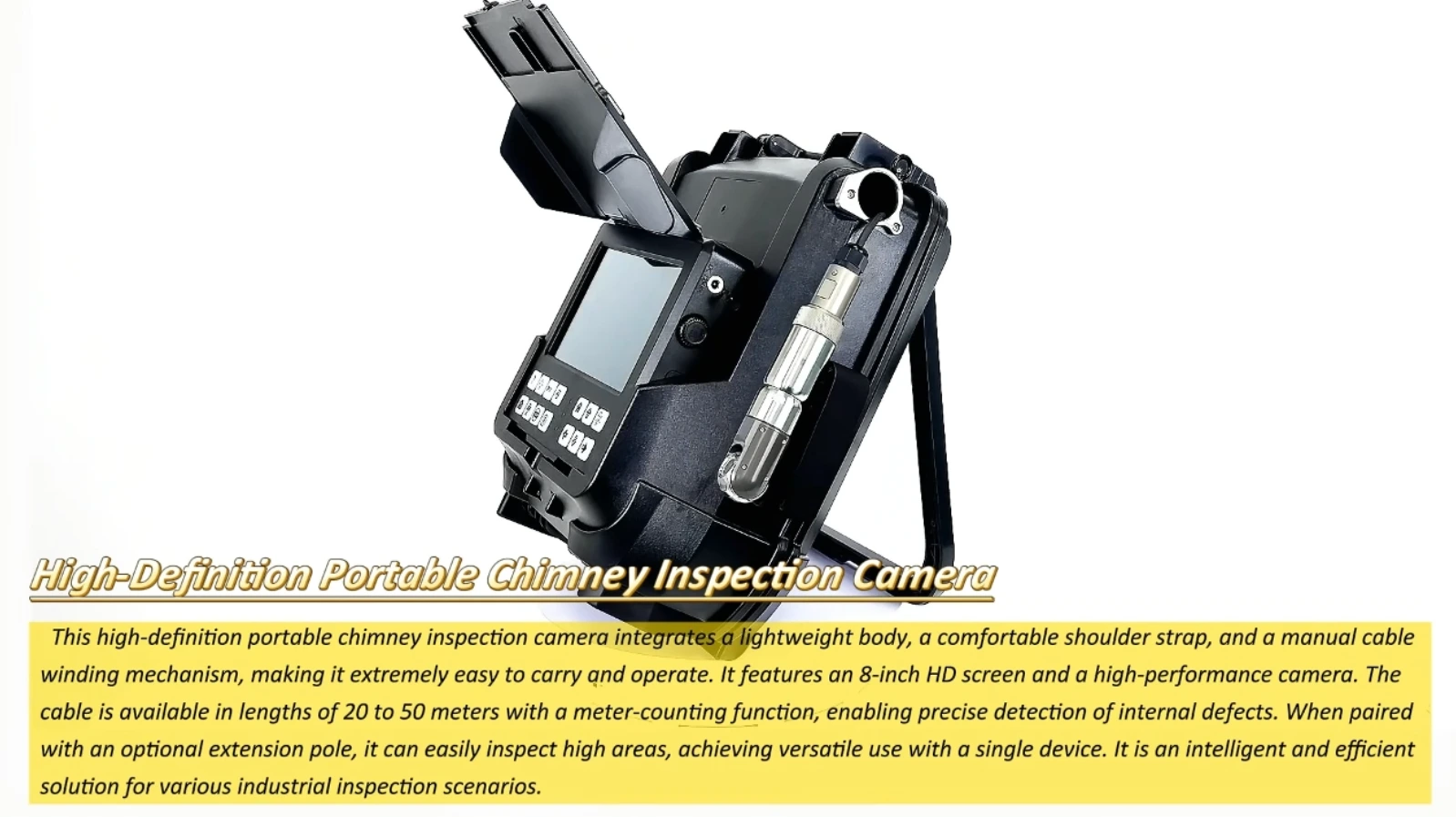 33mm Pan Tilt Portable AHD Underwater Inspection Camera 1